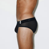 Rough Knit Low Rise Brief Black