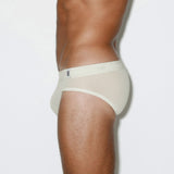 Rough Knit Low Rise Brief Bone