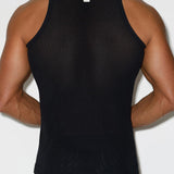 Rough Knit Tank Black