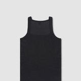 Rough Knit Tank Black