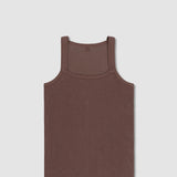 Rough Knit Tank Dutch Cocoa