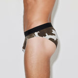 Screenshot Wedge Low Rise Brief Cowhide White