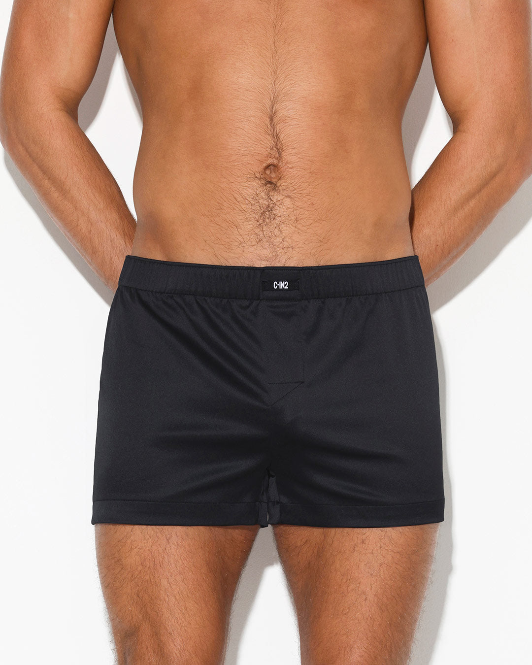 Sleepwear Satin Boxer Onyx Black