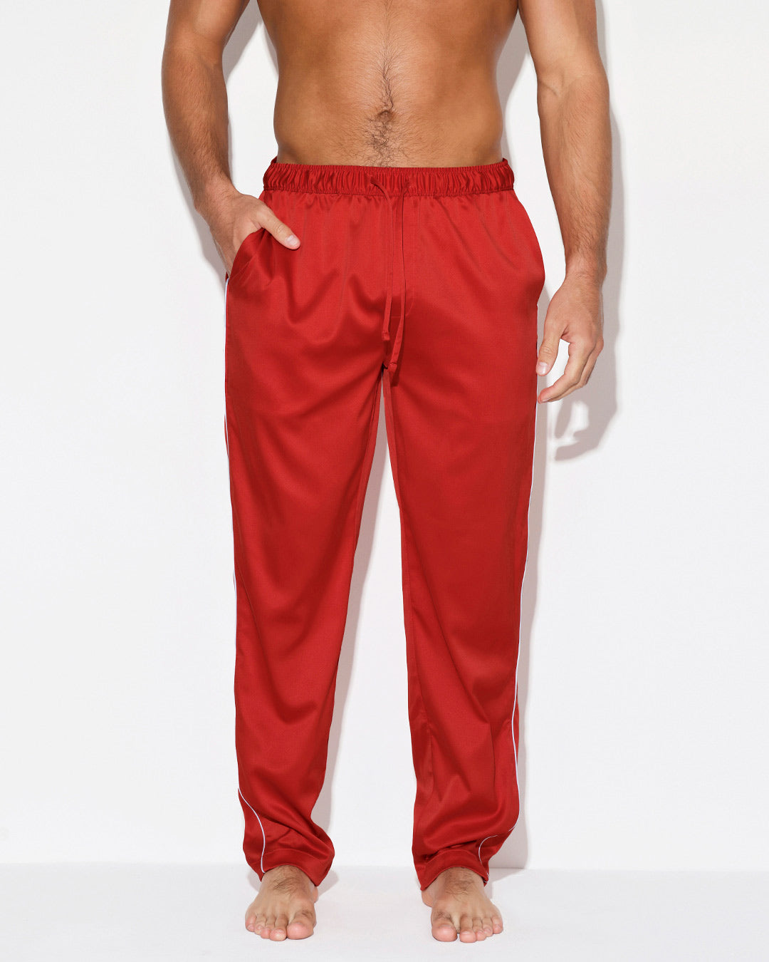 Sleepwear Pajama Bottom Garnet Red