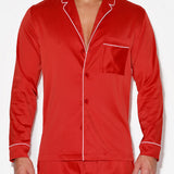 Sleepwear Pajama Top Garnet Red