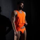 Super Bright Relaxed Tank Ollie Orange - C - IN2 New York