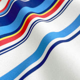 Swim Brief Navy White Horizontal Stripes