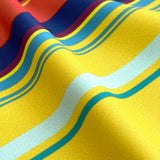 Swim Brief Red Yellow Horizontal Stripes