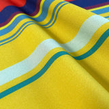 Swim Shorts Red Yellow Horizontal Stripes