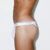 Throwback Y-Back Thong White