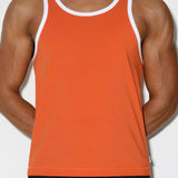 Throwback Tank Basketball Orange