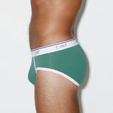 Throwback Fly Front Brief Fern Green