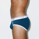 Throwback Fly Front Brief Bicycle Blue