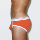 Throwback Fly Front Brief Basketball Orange