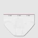 Throwback Fly Front Brief White