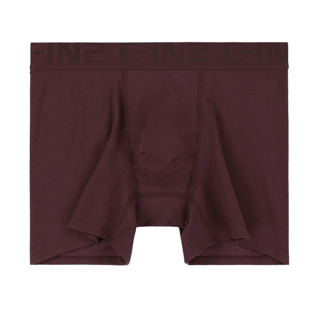 TransDRY® Boxer Brief with Guard Rail Burgundy Red - C - IN2 New York