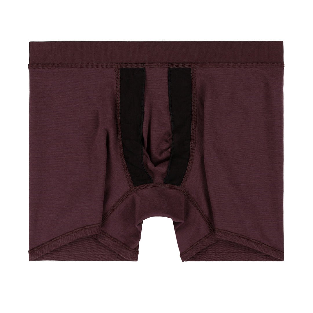 TransDRY® Boxer Brief with Guard Rail Burgundy Red - C - IN2 New York