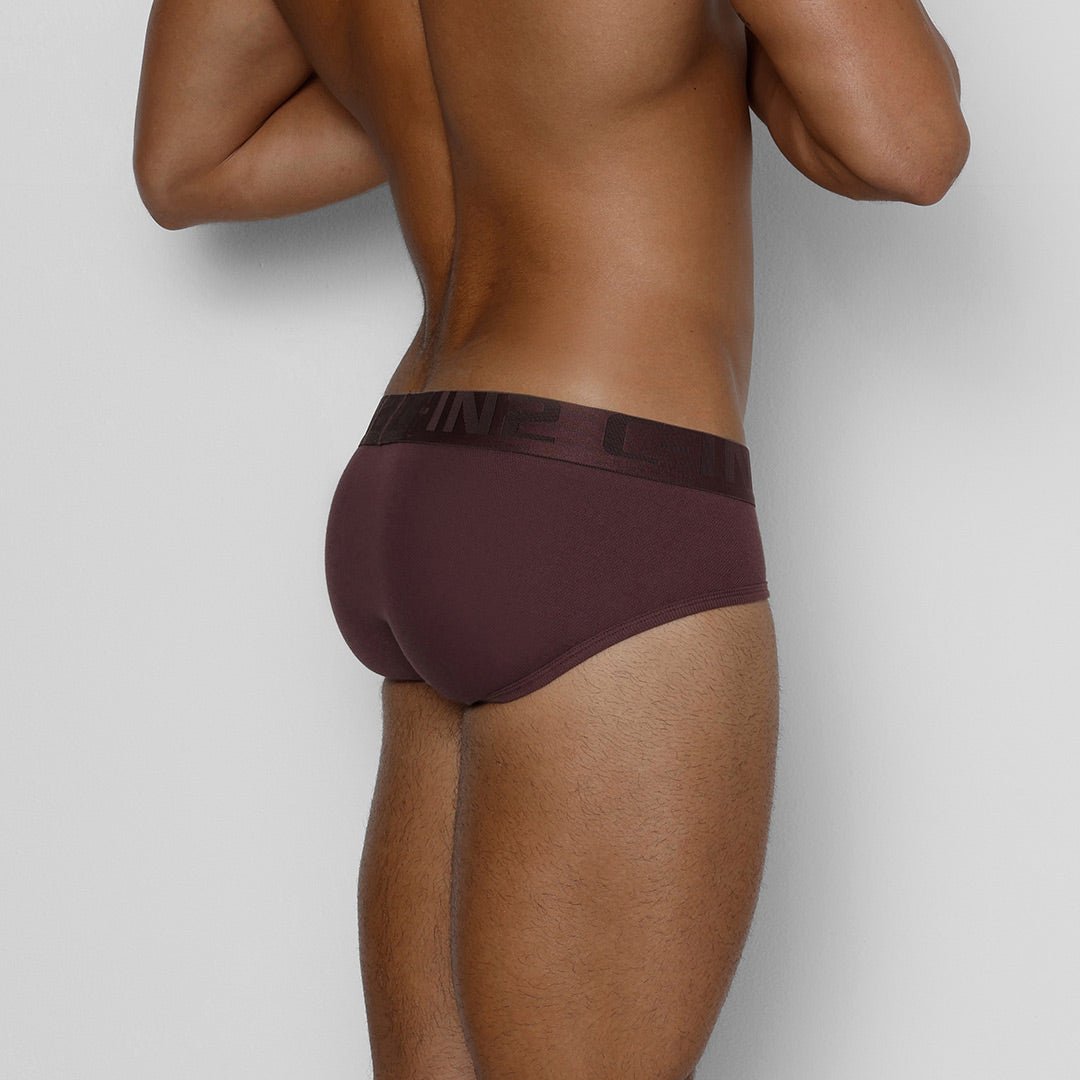 TransDRY® Low Rise Brief Burgundy Red - C - IN2 New York