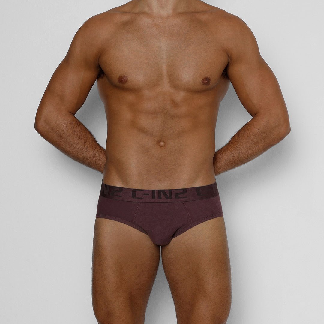 TransDRY® Low Rise Brief Burgundy Red - C - IN2 New York