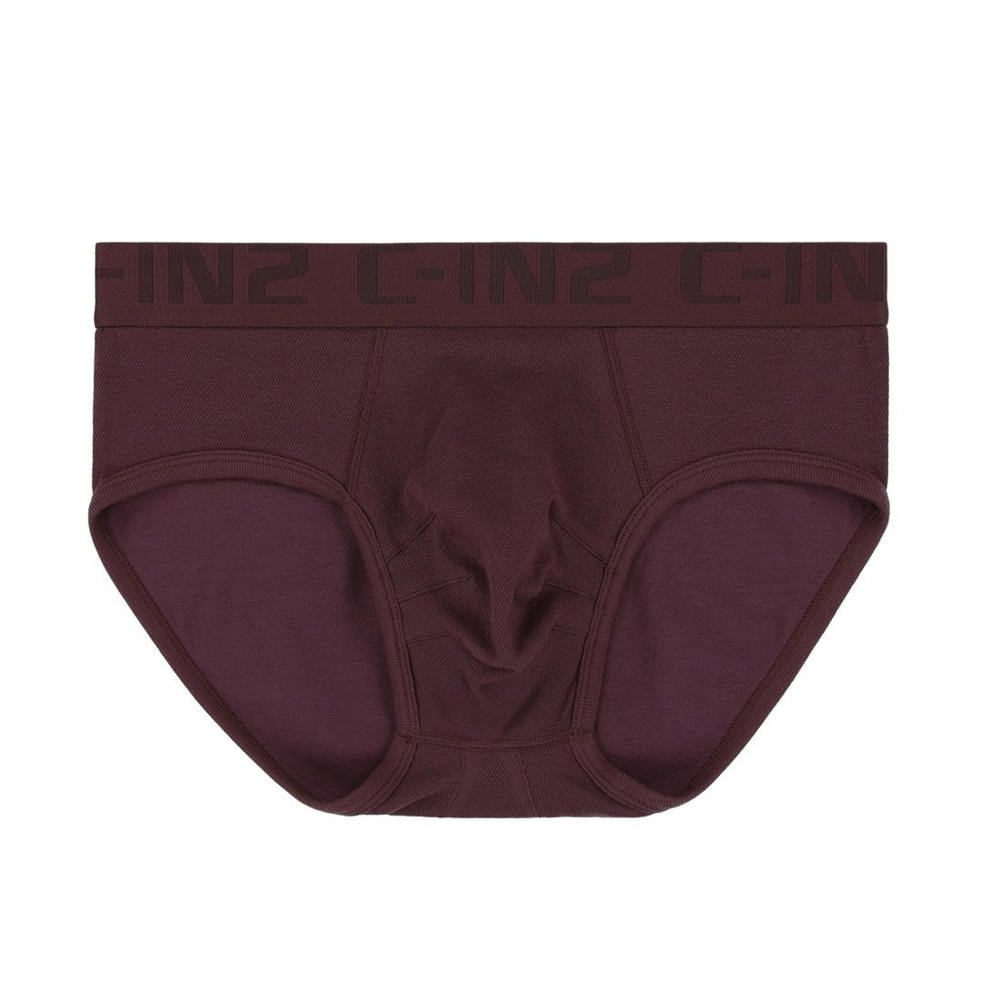 TransDRY® Mid Rise Brief Burgundy Red - C - IN2 New York
