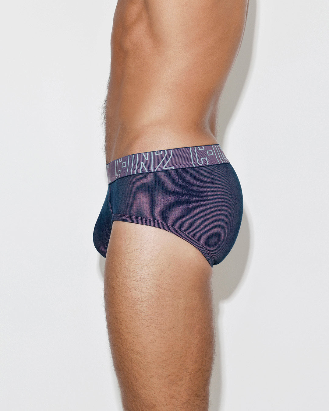 Undertone Mid Rise Brief Blueberry Pink