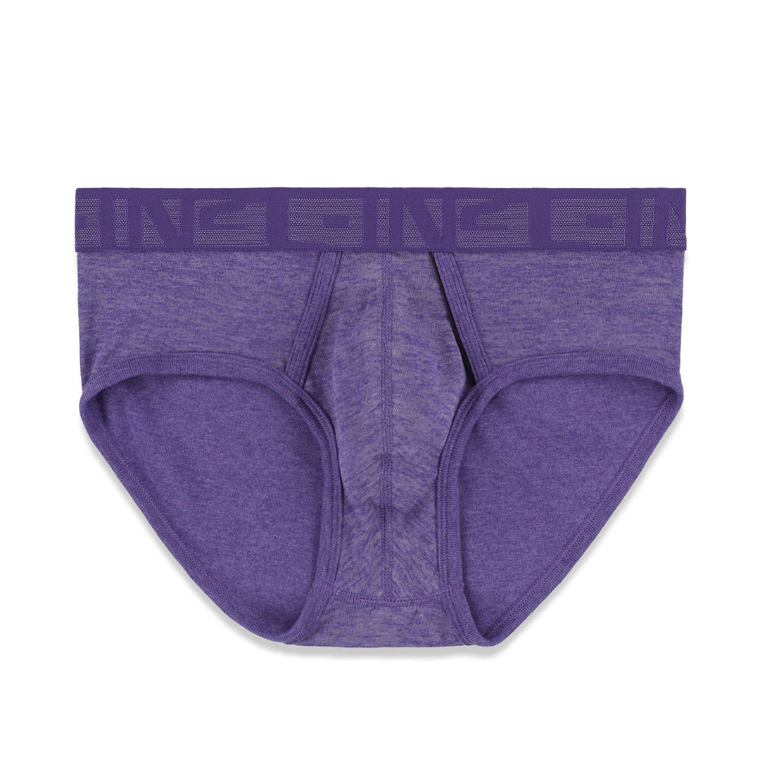 Hand Me Down Mid Rise Brief Percey Purple Heather