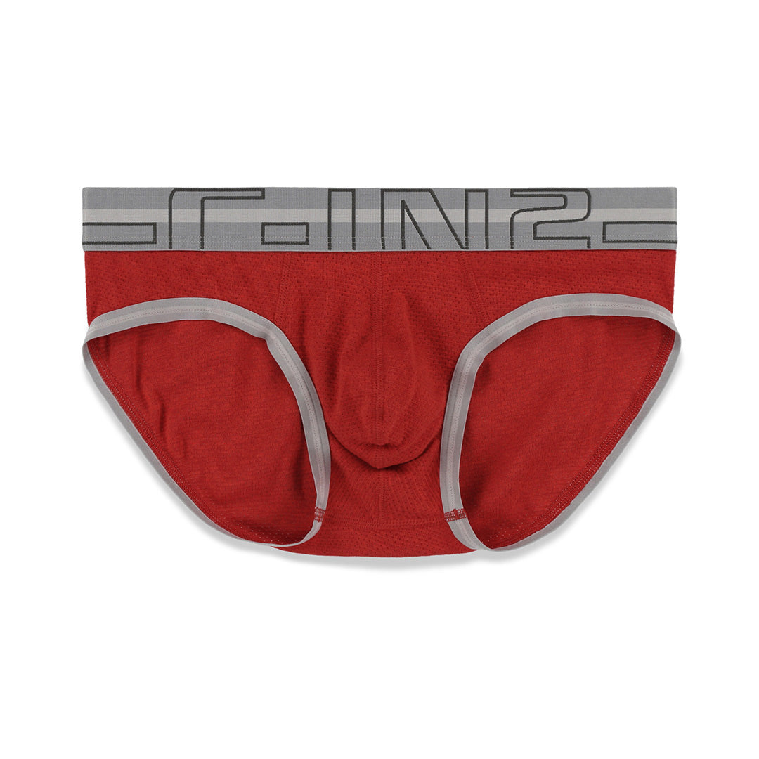 Zen Low Rise Brief Reese Red Heather