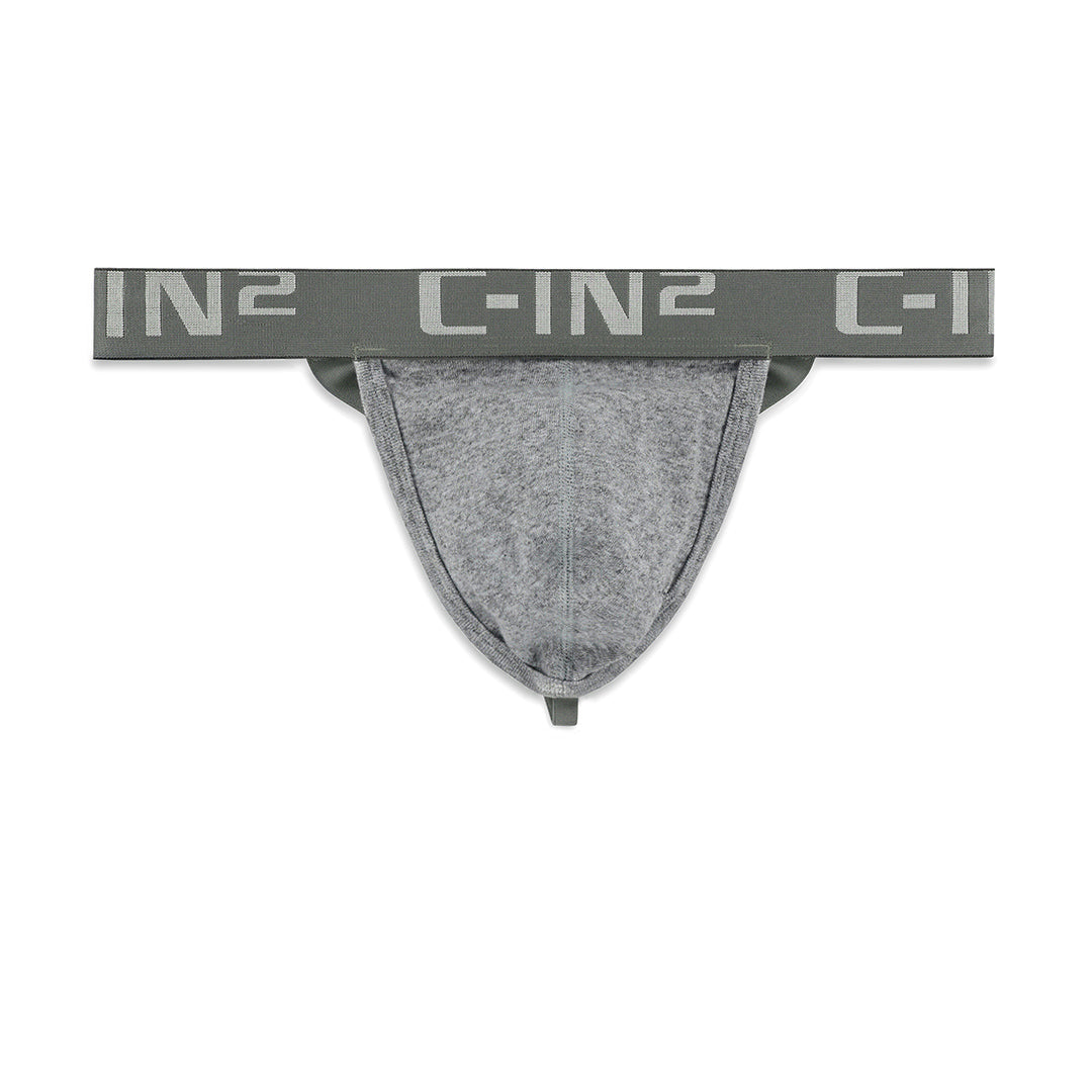 Core Y-Back Thong Grey Heather