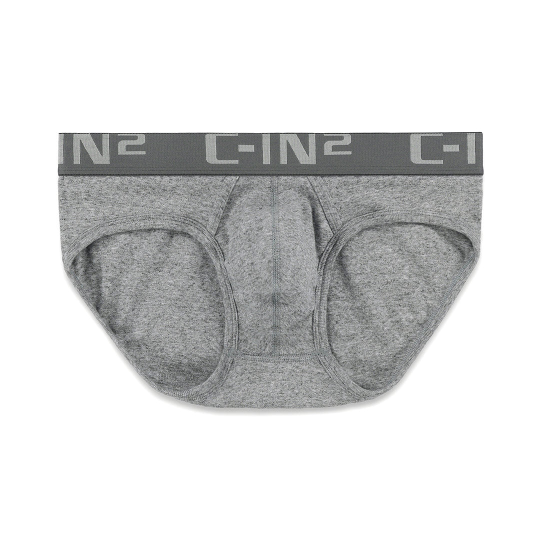 Core Low Rise Brief Grey Heather