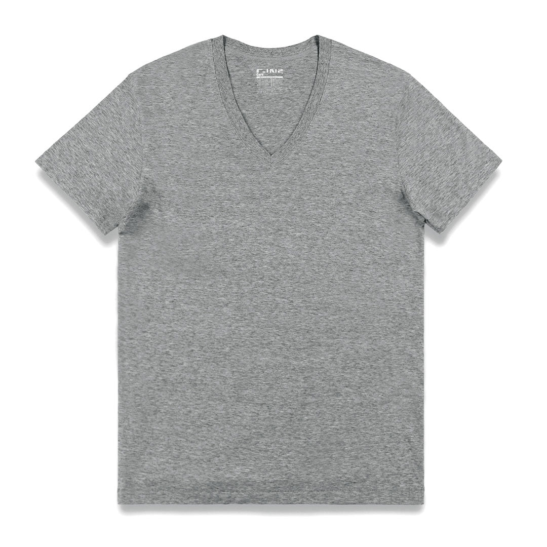 Core V-Neck T-Shirt Grey Heather