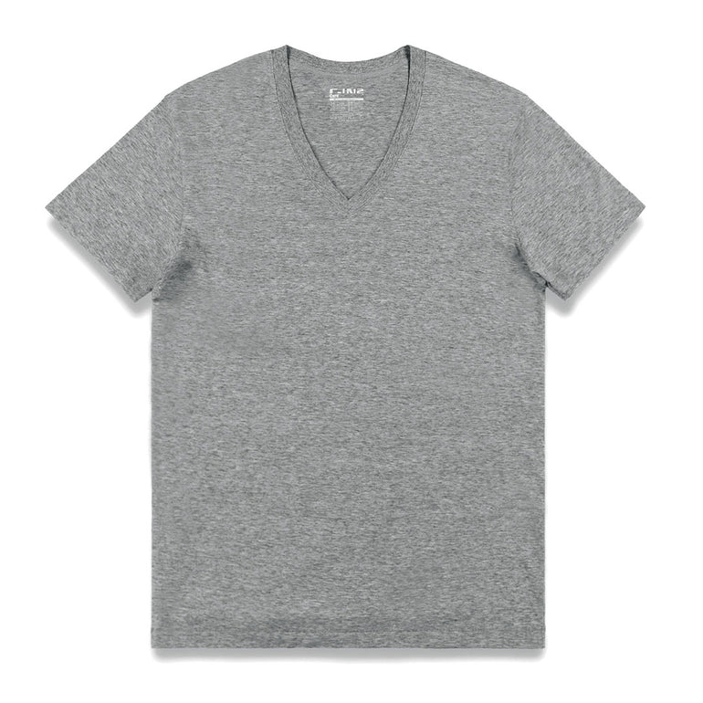 Core V-Neck T-Shirt Grey Heather – C-IN2 New York