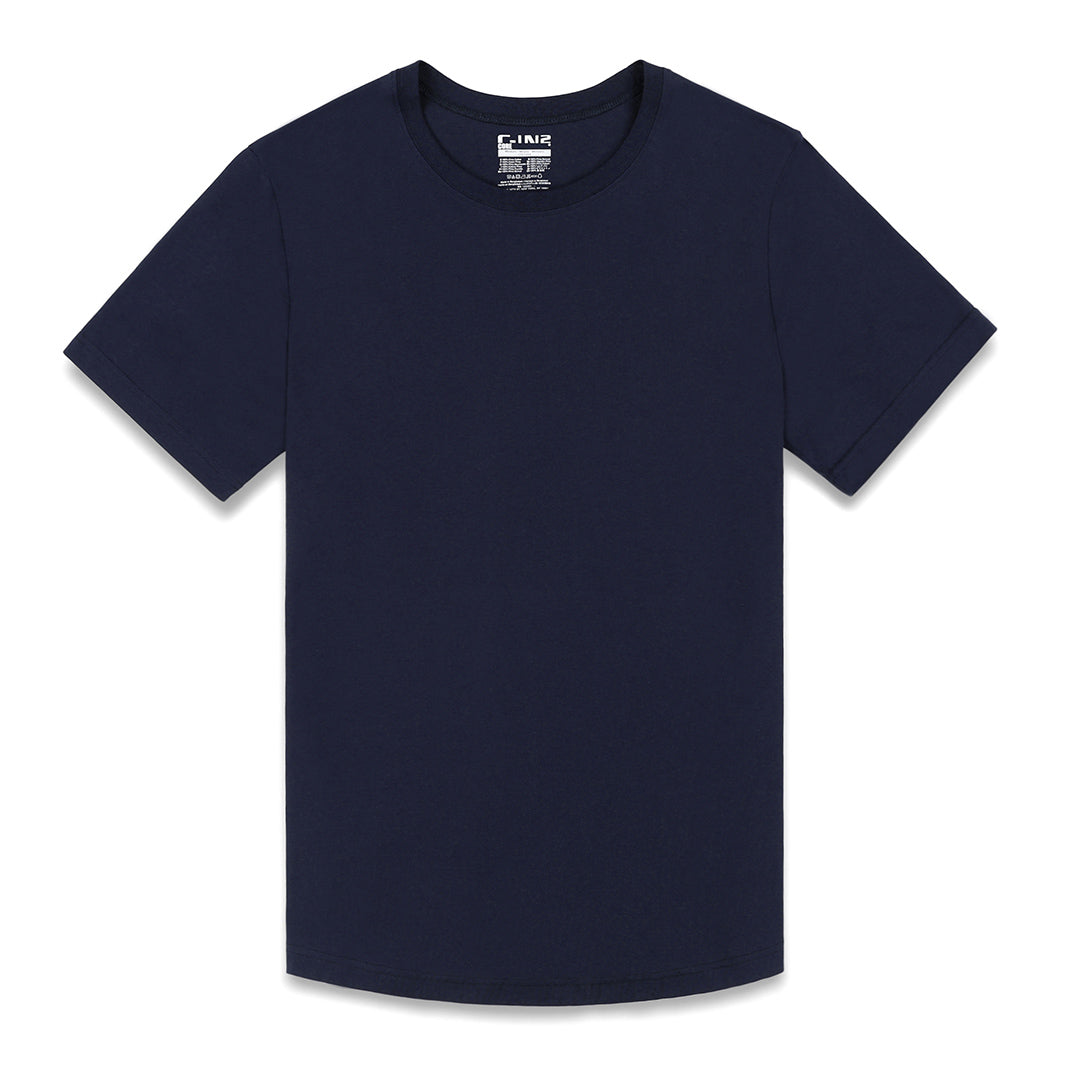 Perfect Pima Relaxed Crew Neck T-Shirt Nathan Navy