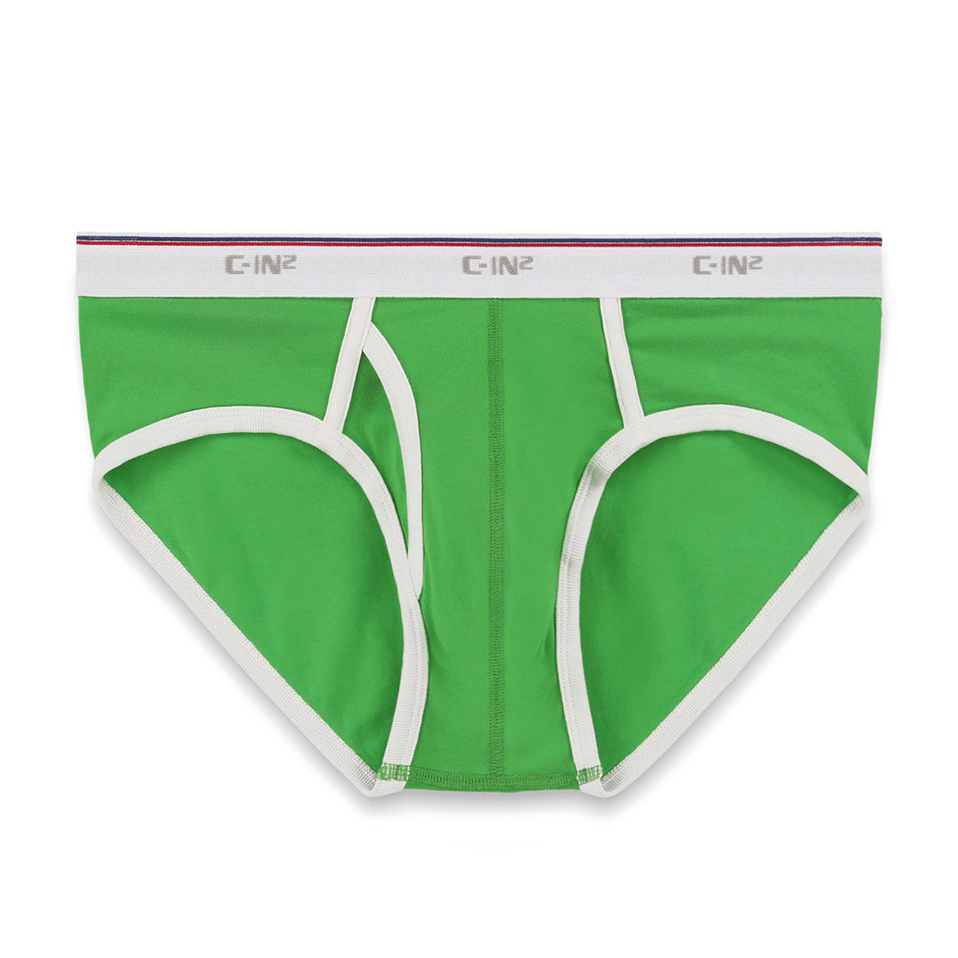 Throwback Fly Front Brief Gus Green