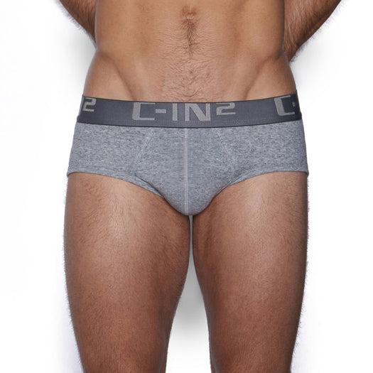 Core Mid Rise Brief Grey Heather – C-IN2 New York