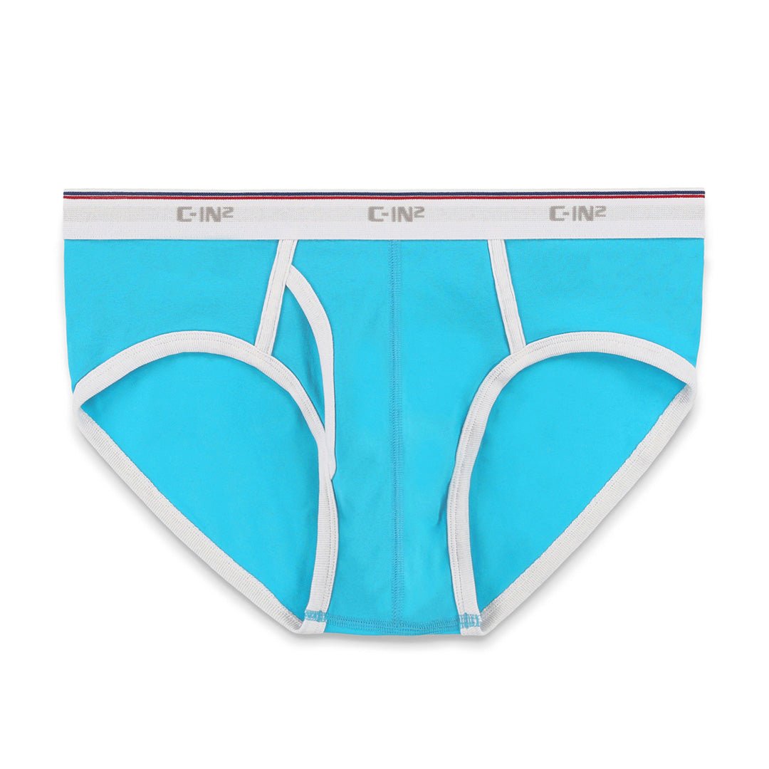 Throwback Fly Front Brief Benicio Blue - C - IN2 New York