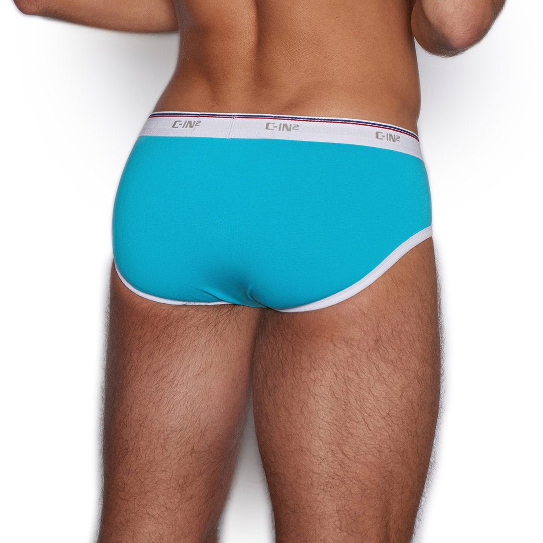 Throwback Fly Front Brief Benicio Blue - C - IN2 New York