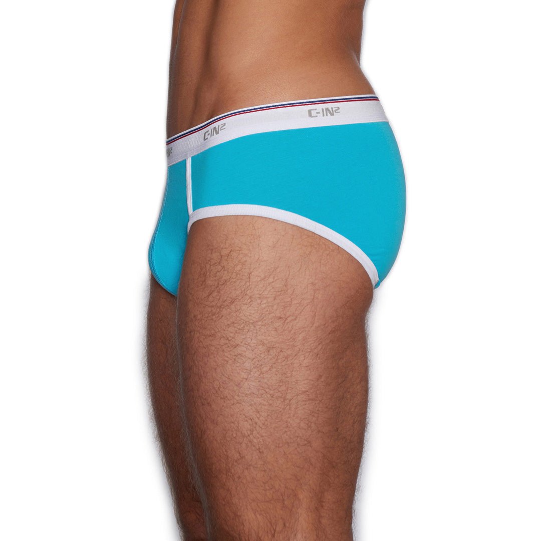 Throwback Fly Front Brief Benicio Blue - C - IN2 New York