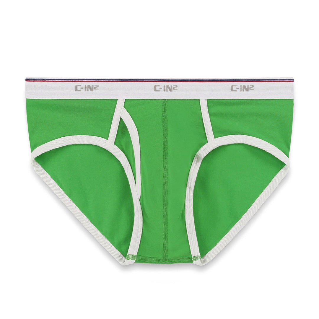Throwback Fly Front Brief Gus Green - C - IN2 New York