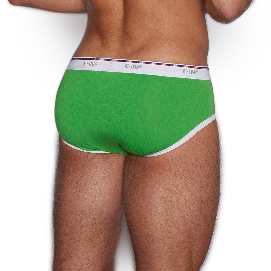 Throwback Fly Front Brief Gus Green - C - IN2 New York