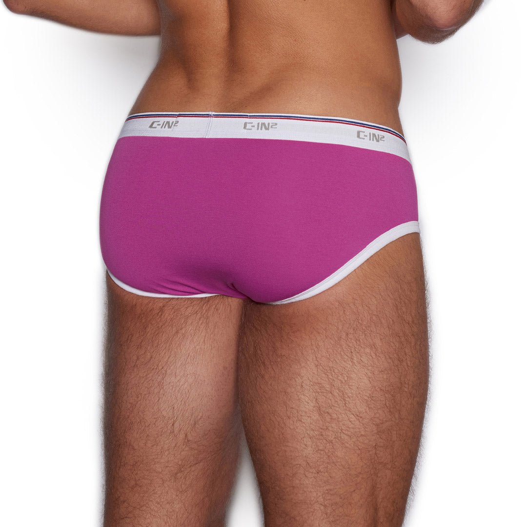 Throwback Fly Front Brief Pierre Pink - C - IN2 New York