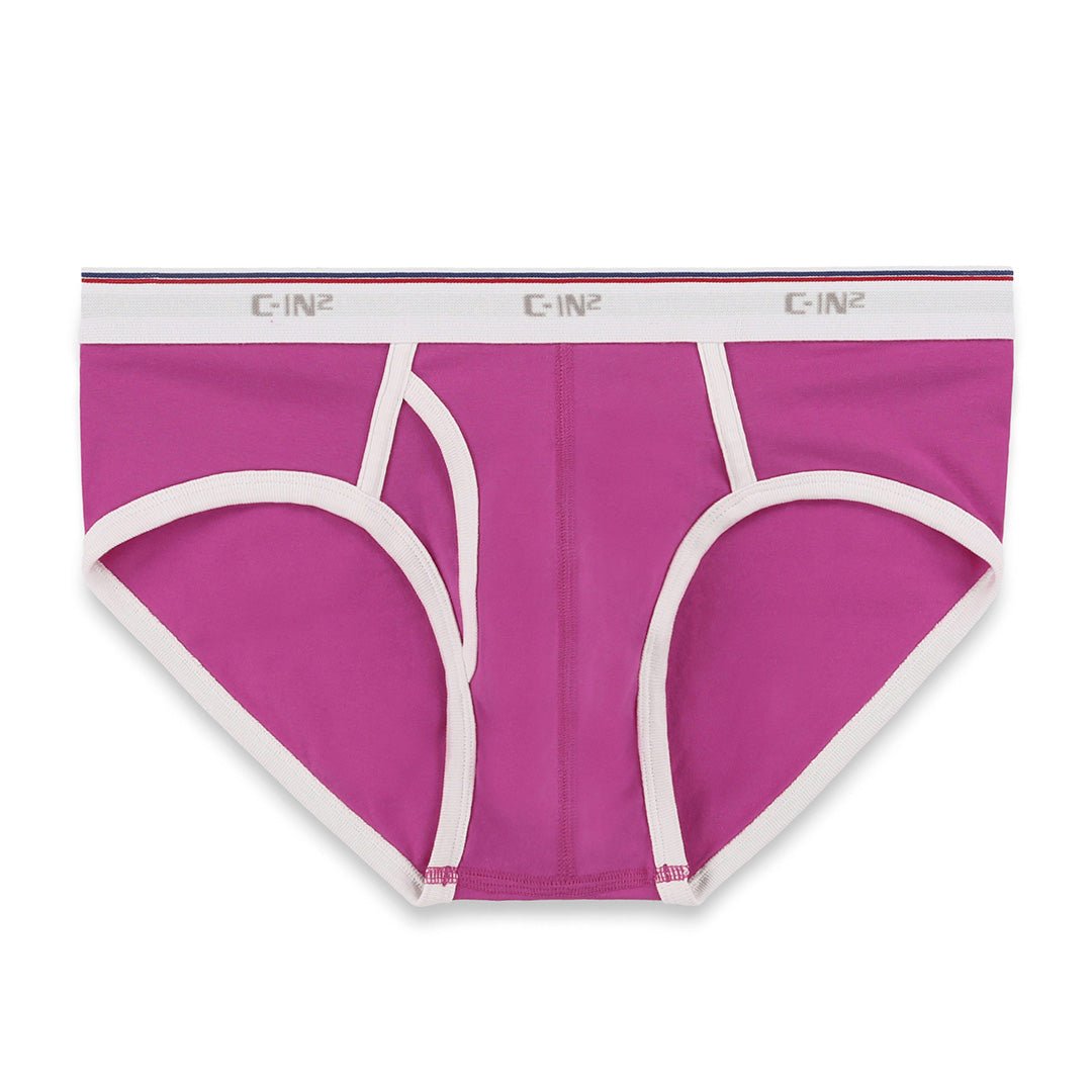Throwback Fly Front Brief Pierre Pink - C - IN2 New York