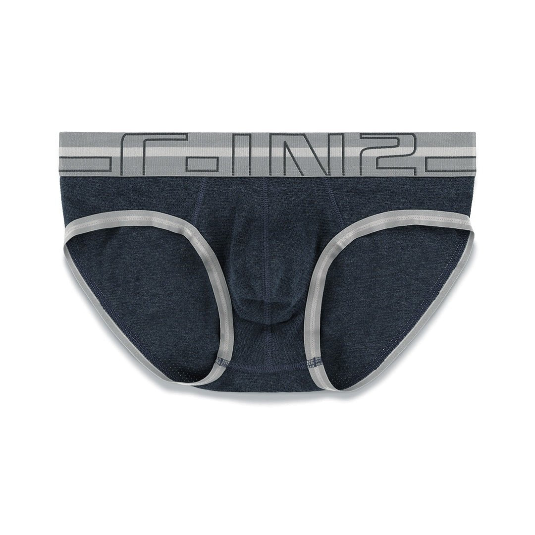 Zen Low Rise Brief Neil Navy Heather - C - IN2 New York