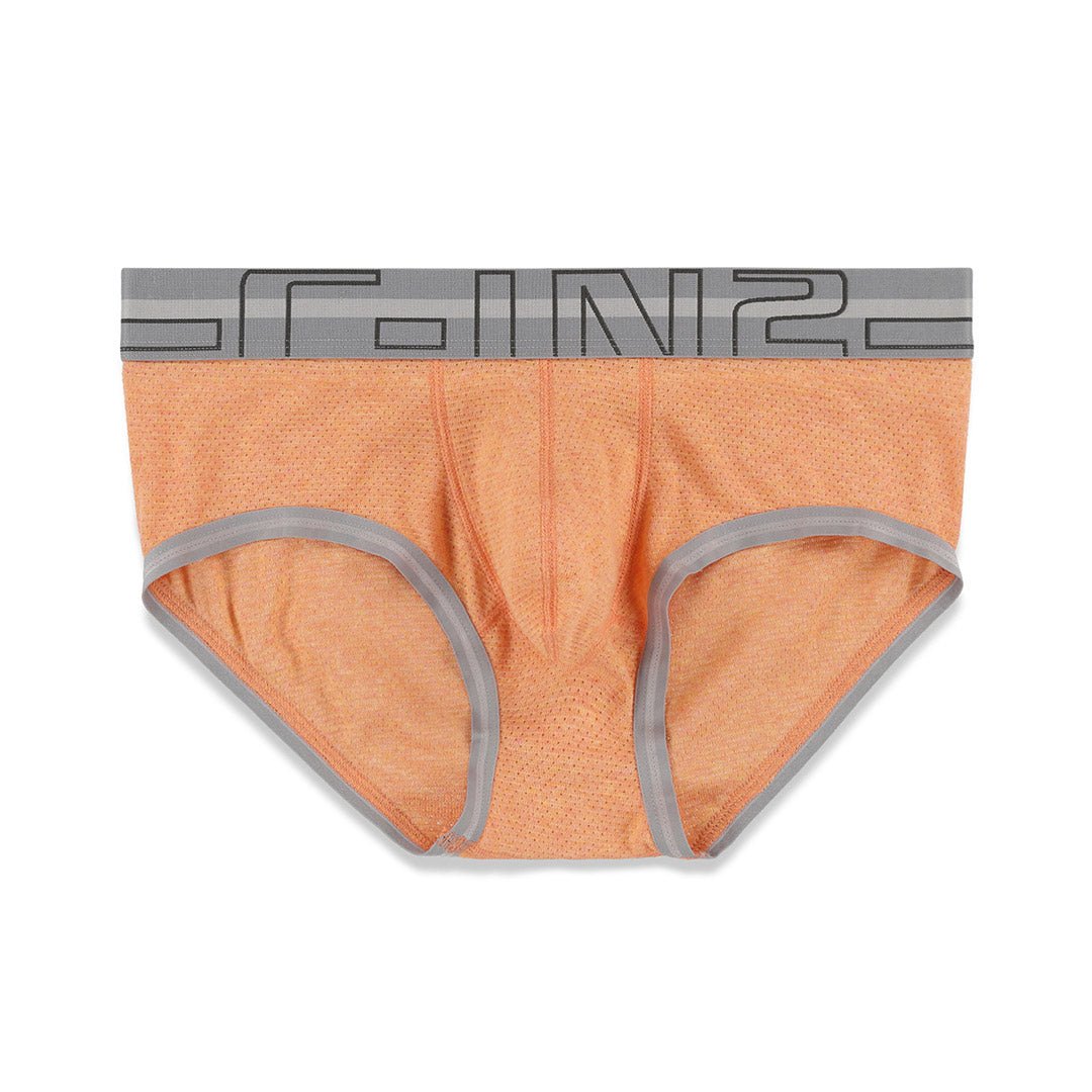 Zen Mid Rise Brief Otto Orange Heather - C - IN2 New York